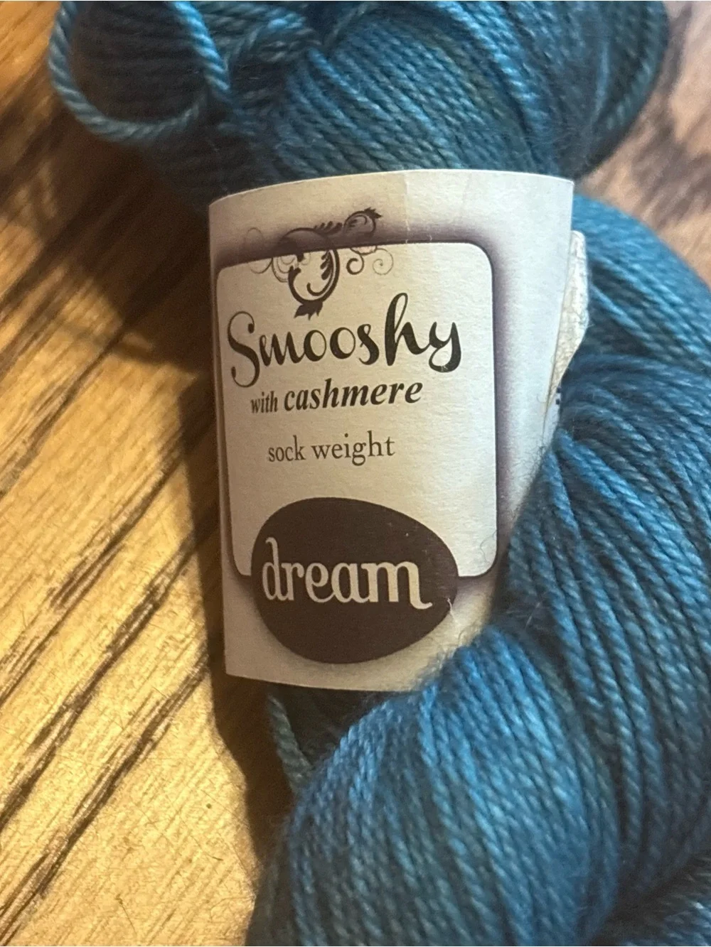 Dream in Color Smooshy Cashmere Yarn Teal Aqua Jet NWT Fingering Tonal Knitting